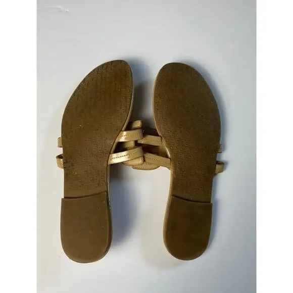 Sam Edelman Cara Nude Patent Leather Thong Sandals Women's Size 8 - Picture 8 of 8